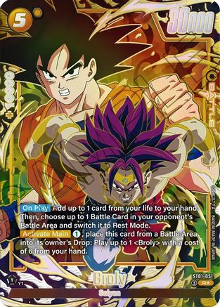 Image of Broly - ST01-051 (Alternate Art) (ST01-051) - Story Booster 01 Holofoil