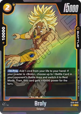 Image of Broly - ST01-049 (ST01-049) - Story Booster 01 Holofoil