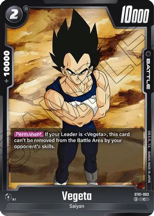 Image of Vegeta - ST01-063 (ST01-063) - Story Booster 01 Holofoil