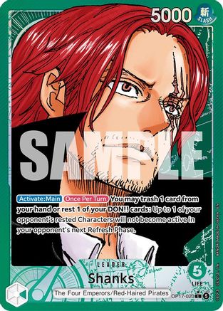 Image of Shanks (020) (Alternate Art) (OP17-020) - The World's Strongest Warriors Foil