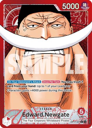 Image of Edward.Newgate (001) (Alternate Art) (OP17-001) - The World's Strongest Warriors Foil