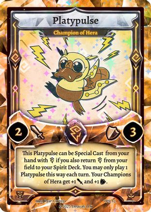 Image of Platypulse - Champion of Hera (TP5-12) - Organized Play Series 5 Holo