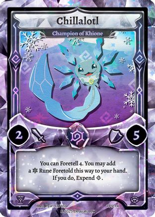 Image of Chillalotl - Champion of Khione (TP5-14) - Organized Play Series 5 Holo