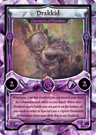 Image of Drakkid - Champion of Poseidon (TP5-16) - Organized Play Series 5 Holo