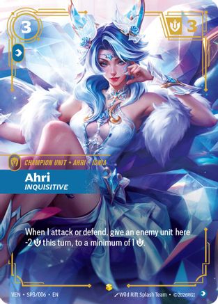 Image of Ahri, Inquisitive (SP3/006) - Vendetta Foil