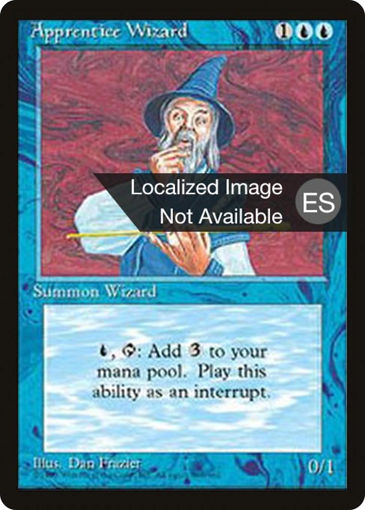Image of Apprentice Wizard (4BB-) - Fourth Edition Foreign Black Border
