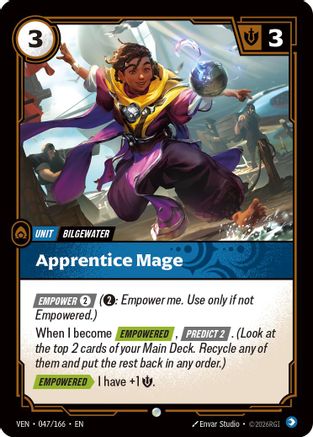 Image of Apprentice Mage (047/166) - Vendetta Foil
