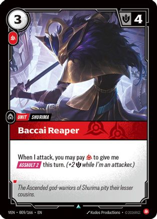 Image of Baccai Reaper (009/166) - Vendetta Foil