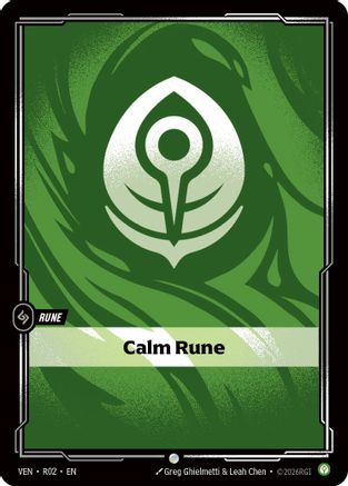 Image of Calm Rune (R02) - Vendetta Foil