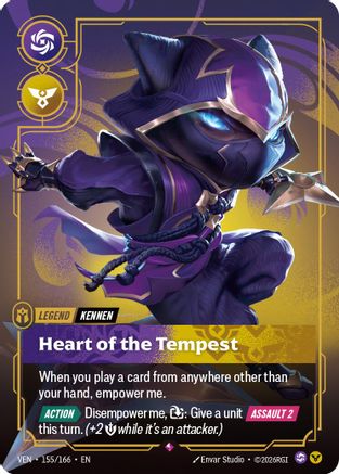 Image of Yordle, Kennen - Heart of the Tempest (155/166) - Vendetta Foil