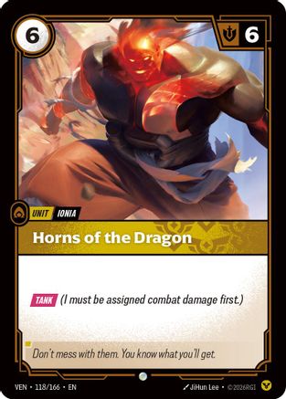 Image of Horns of the Dragon (118/166) - Vendetta Foil