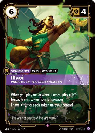 Image of Illaoi, Prophet of the Great Kraken (109/166) - Vendetta Foil