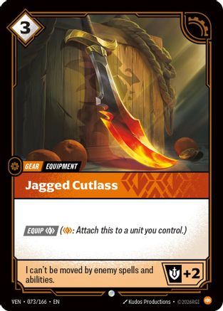 Image of Jagged Cutlass (073/166) - Vendetta Foil