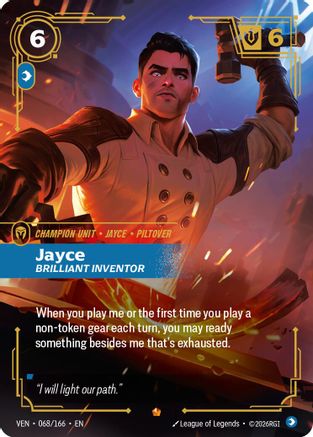 Image of Jayce, Brilliant Inventor (068/166) - Vendetta Foil