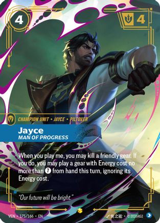 Image of Jayce, Man of Progress (175/166) - Vendetta Foil