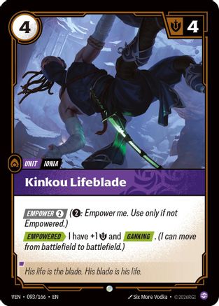 Image of Kinkou Lifeblade (093/166) - Vendetta Foil