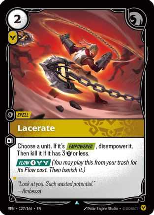 Image of Lacerate (127/166) - Vendetta Foil