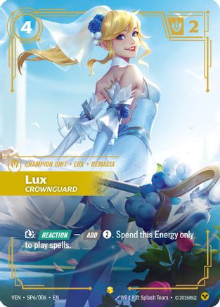 Image of Lux, Crownguard (SP6/006) - Vendetta Foil