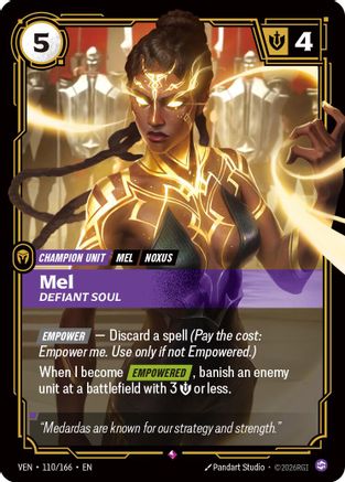 Image of Mel, Defiant Soul (110/166) - Vendetta Foil