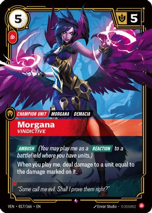 Image of Morgana, Vindictive (017/166) - Vendetta Foil