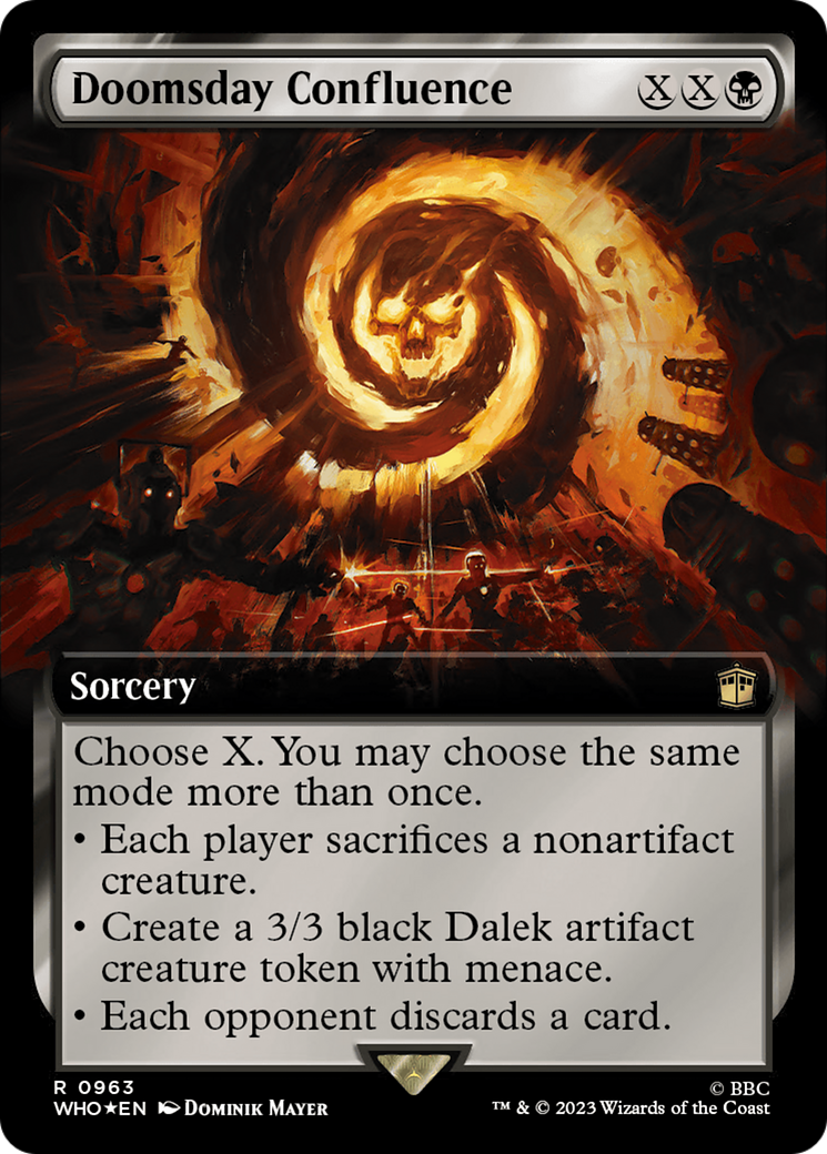Image of Doomsday Confluence (Extended Art) (Surge Foil) (WHO-963) - Doctor Who: (Extended Art) Foil