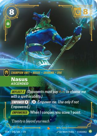 Image of Nasus, Ascended (046/166) - Vendetta Foil