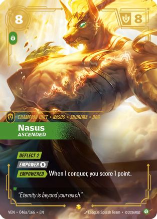 Image of Nasus, Ascended (Alternate Art) (046a/166) - Vendetta Foil