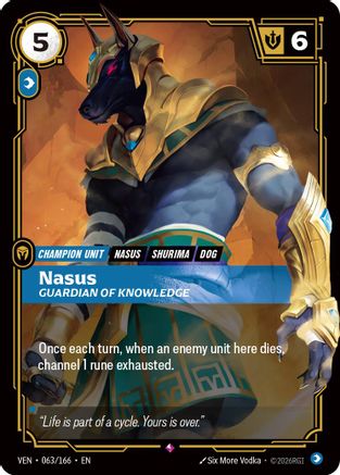 Image of Nasus, Guardian of Knowledge (063/166) - Vendetta Foil