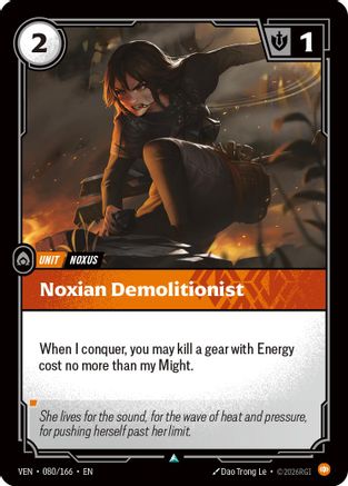 Image of Noxian Demolitionist (080/166) - Vendetta Foil