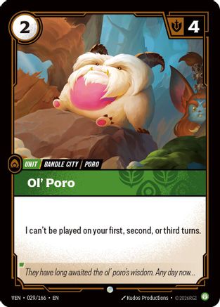 Image of Ol' Poro (029/166) - Vendetta Foil