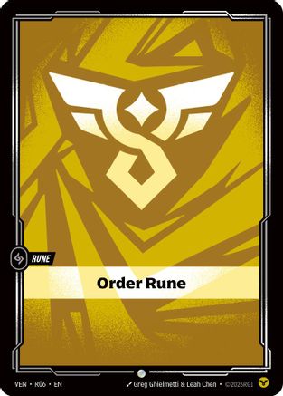 Image of Order Rune (R06) - Vendetta