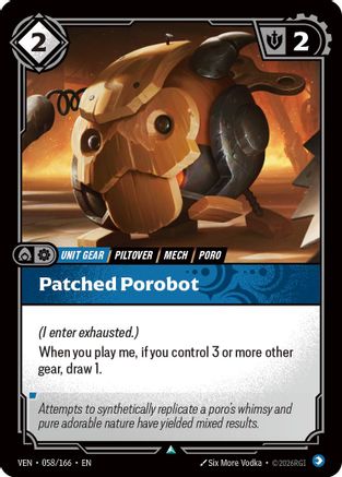 Image of Patched Porobot (058/166) - Vendetta Foil