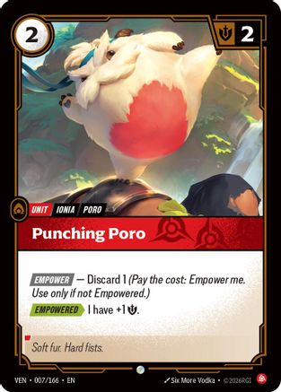 Image of Punching Poro (007/166) - Vendetta Foil