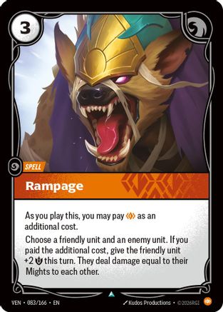 Image of Rampage (083/166) - Vendetta Foil