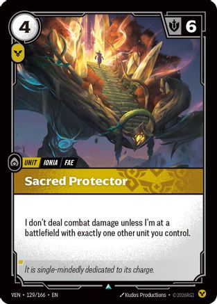 Image of Sacred Protector (129/166) - Vendetta Foil