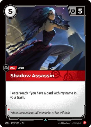 Image of Shadow Assassin (013/166) - Vendetta Foil