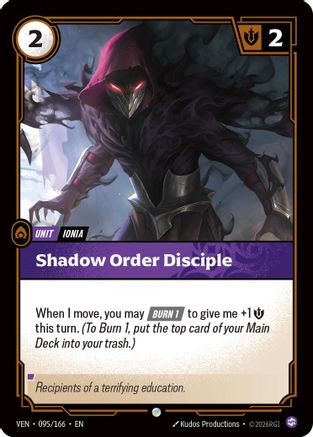 Image of Shadow Order Disciple (095/166) - Vendetta Foil