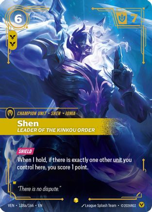 Image of Shen, Leader of the Kinkou Order (Alternate Art) (138a/166) - Vendetta Foil