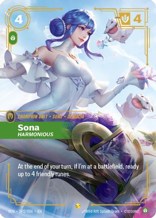 Image of Sona, Harmonious (SP2/006) - Vendetta Foil