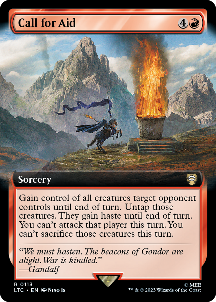 Image of Call for Aid (Extended Art) (LTC-113) - Tales of Middle-earth Commander: (Extended Art) Foil