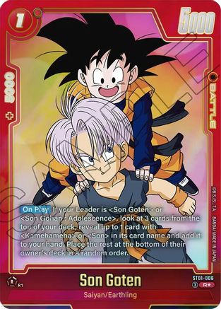 Image of Son Goten - ST01-006 (Alternate Art) (ST01-006) - Story Booster 01 Holofoil