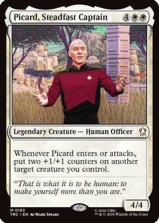 Image of Picard, Steadfast Captain (TRC-193) - Commander: Star Trek