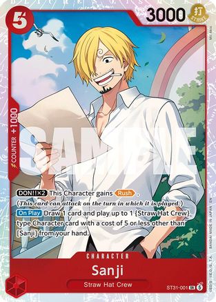 Image of Sanji (ST31-001) - Starter Deck 31: RED Monkey.D.Luffy Foil