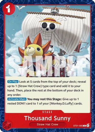 Image of Thousand Sunny (ST31-005) - Starter Deck 31: RED Monkey.D.Luffy