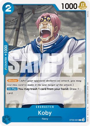 Image of Koby (ST33-001) - Starter Deck 33: BLUE Kuzan
