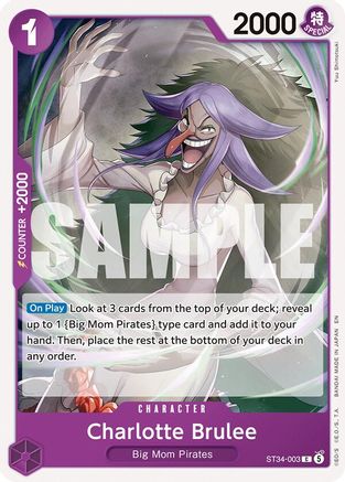 Image of Charlotte Brulee (ST34-003) - Starter Deck 34: PURPLE Charlotte Katakuri