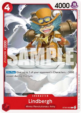 Image of Lindbergh (ST35-002) - Starter Deck 35: RED/BLACK Sabo
