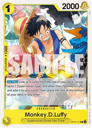 Image of Monkey.D.Luffy (OP10-111) - Starter Deck 36: YELLOW Eustass