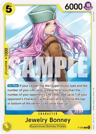 Image of Jewelry Bonney (P-085) - Starter Deck 36: YELLOW Eustass