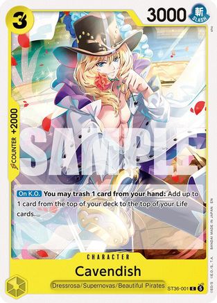 Image of Cavendish (ST36-001) - Starter Deck 36: YELLOW Eustass